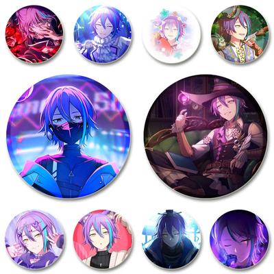 32/44/58mm Kamishiro Rui Cartoon Brooches Cosplay Game People Badge Handmade Plastic for Hat Collar Clothes Jewelry Accessories