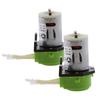 2x 12V Peristaltic Liquid Miniature Dosing Hose Pump For Aquarium Lab Green