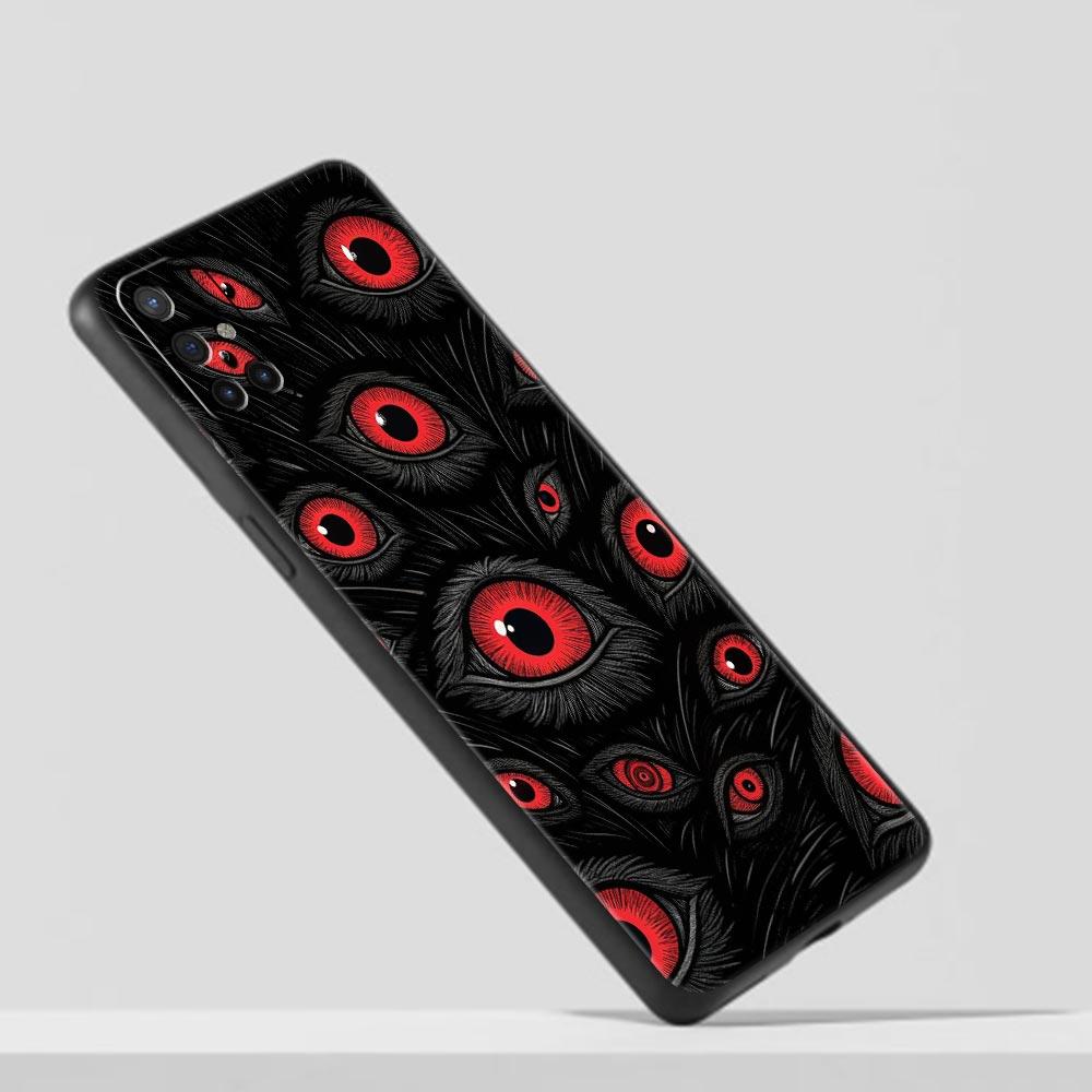 Phone Case For OnePlus 15 13 12 11 10 9 8 7T Pro 13T 13R 12R 10R 9RT 8T Nord 2T CE 2 3 5G Lite Cover Scary Devil Eye Pattern
