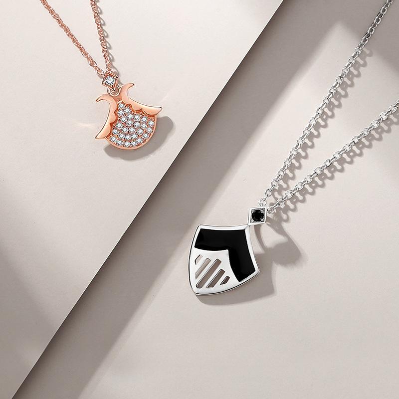 Princess and Knight Couple Necklace Original Pair of High-end Niche Design Qixi Festival Valentine's Day Gift