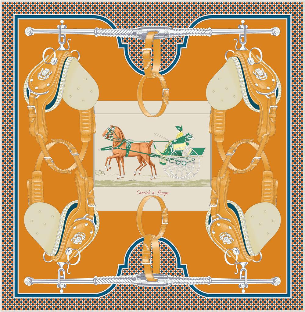 Lenço de Seda Sarja Animal Cavalo 90cm Xale de Moda Marca de Luxo Lenço Quadrado Hijab Feminino Bandana Foulard Lenço de Pescoço Lenços de Cabeça