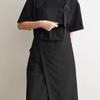 Comfortable Catering Apron Vest-Style Water-repellent Cross Strap Apron Adjustable Waiter Work Apron Nail Salon Coffee Shop