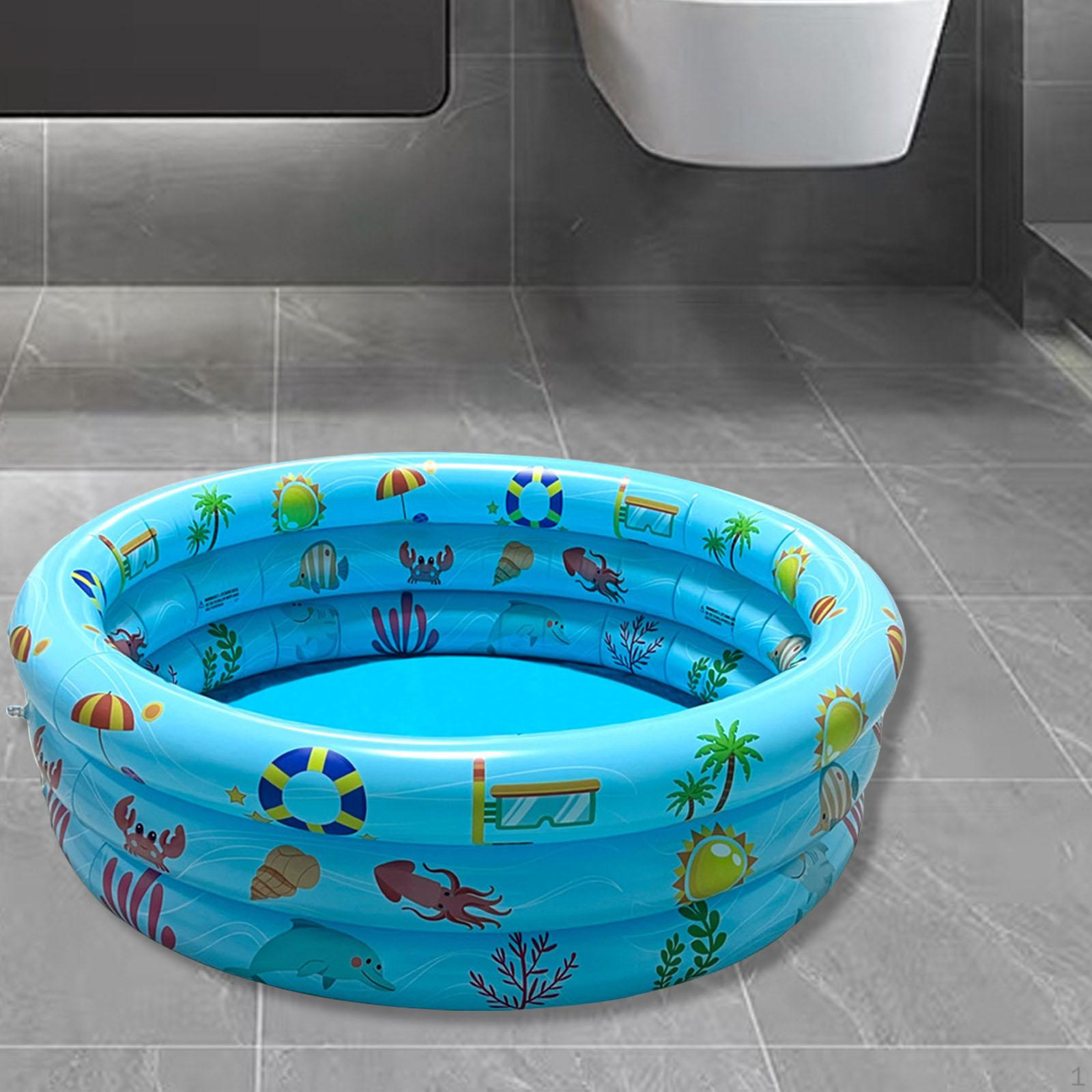 

Надувной бассейн для детей, детский плавающий игровой центр, круглый ПВХ, легкий плавательный центр синий