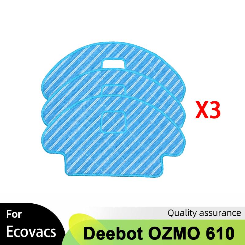 

Replacement For Ecovacs Deebot OZMO 610 Robot Vacuum Cleaner Parts Accessories Main Roller Side Brush Hepa Filter Mop Cloth