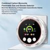 5 In 1 Portable Natural Gas Alarm Large Display Mini Air Quality Monitor Temp & Humidity Monitors For Indoor Home Kitchen Use