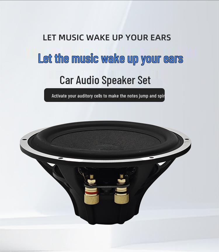 Aluminum Car Audio 6.5" Full-Range Two-Way Speaker System