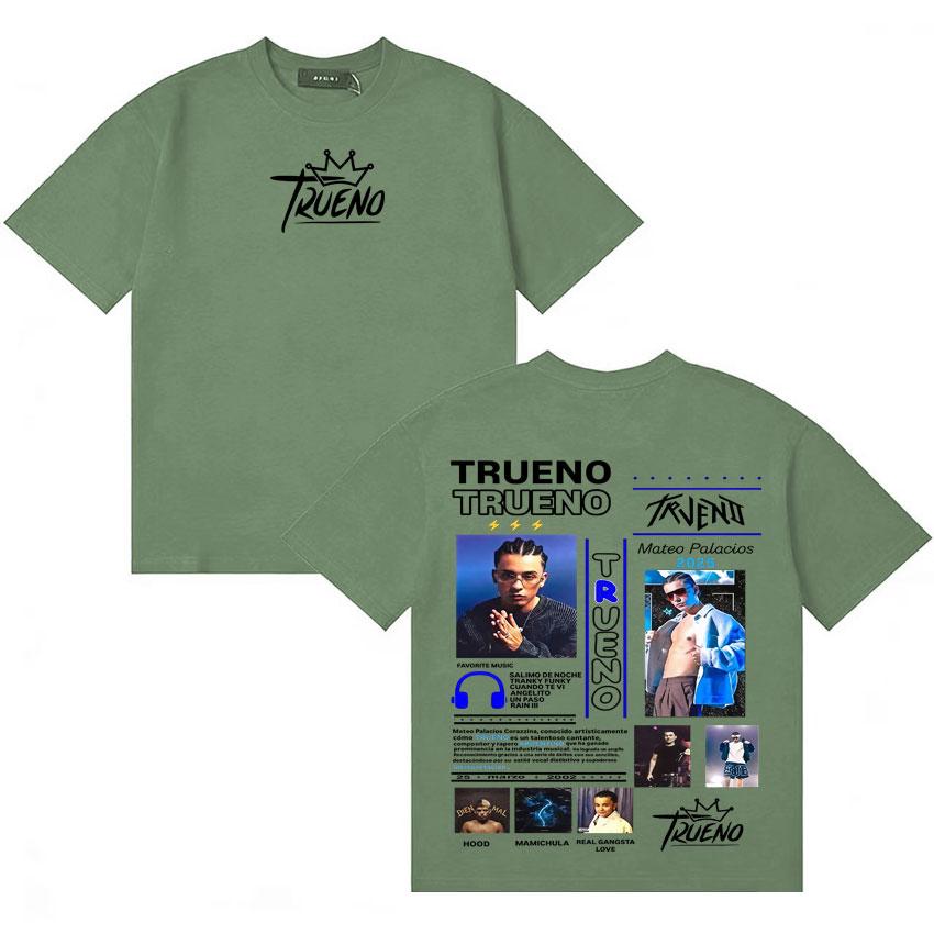 

Rapper Trueno Trendy Graphics Tshirt Unisex Women Fashion Casual Short Sleeve Tee Shirt Hot Sale Cotton Oversized Comfort Tshirts 4XL
