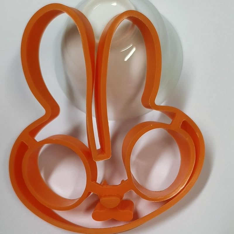 Breakfast Omelette Mold Silicone Egg Pancake Ring Shaper Cooking Tool DIY Kitchen Accessories Gadget Egg Fired Mould (Skull) Rabbit