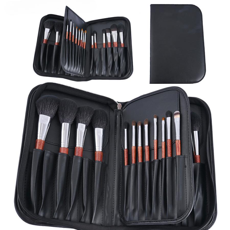 Beauty Tools Perie de frumusețe Lână Portabilă 26 Set de perii de machiaj pentru păr de animale Perie pentru fond de ten Perie cu pudră liberă Perie pentru fard de ochi