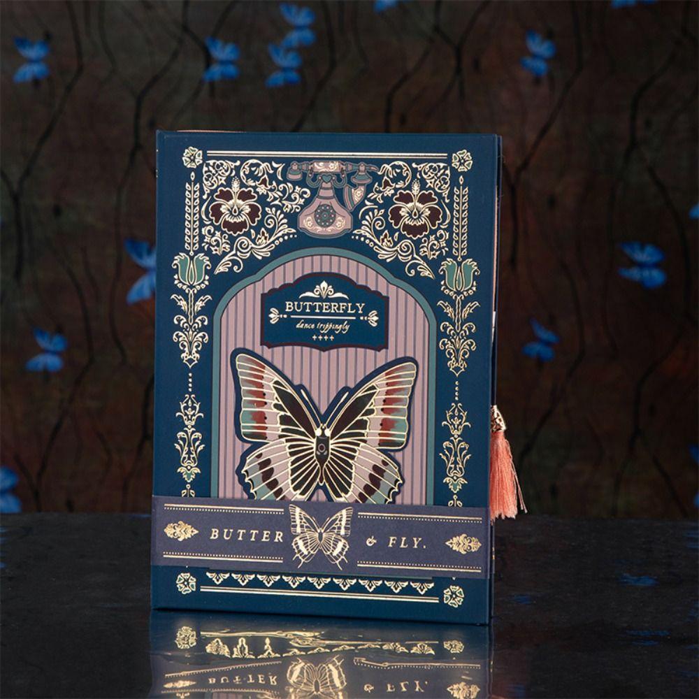 

Hand Ledger Gothic Butterfly Notebook Retro Notepad Gift Diary Book Student