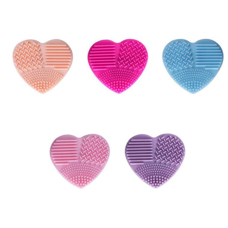 Brush Wash The Brush Silicone Heart Shape Makeup Brush Cleaner Cosmetic Cleaning