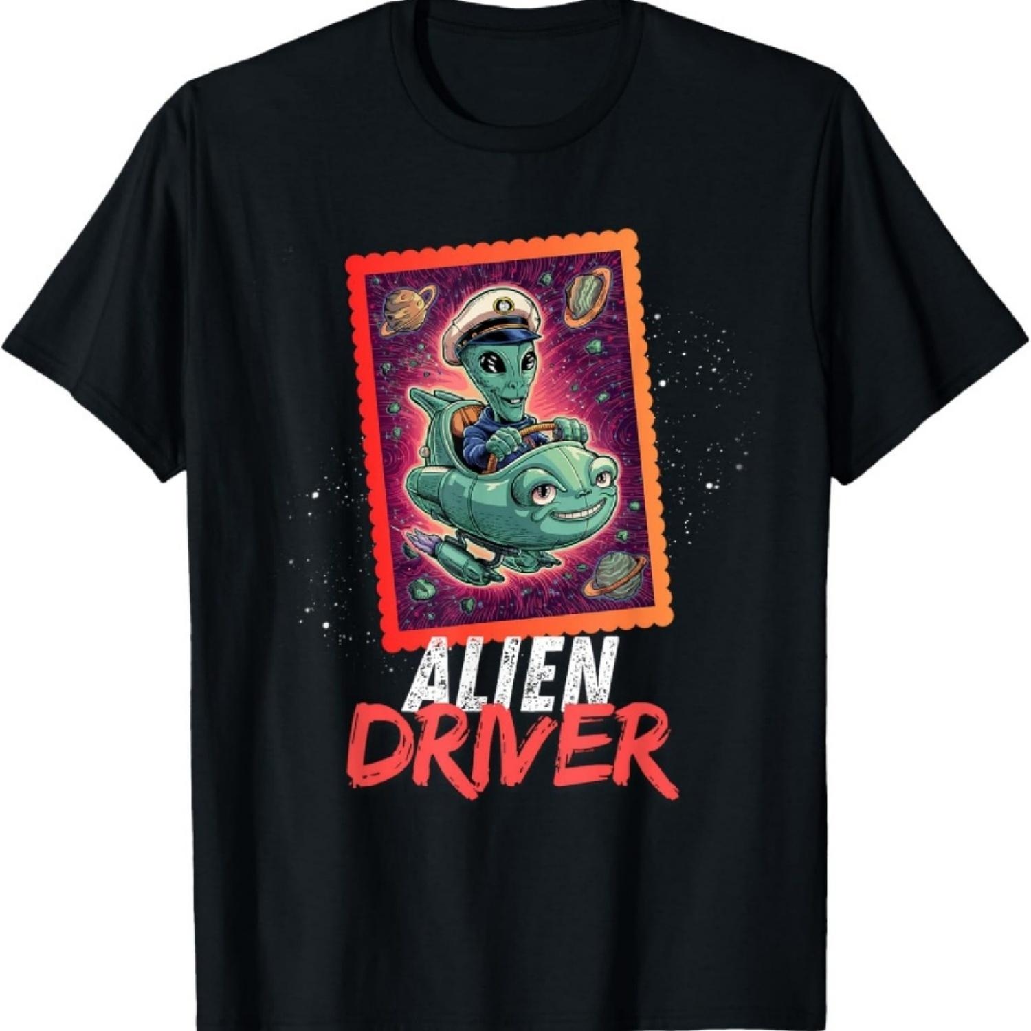 Alien Driver Alien Pilot Galactic Ride T-Shirt XXXXXL чёрный