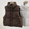 Women S Stand Collar Sleeveless Short Vest Solid Color Casual