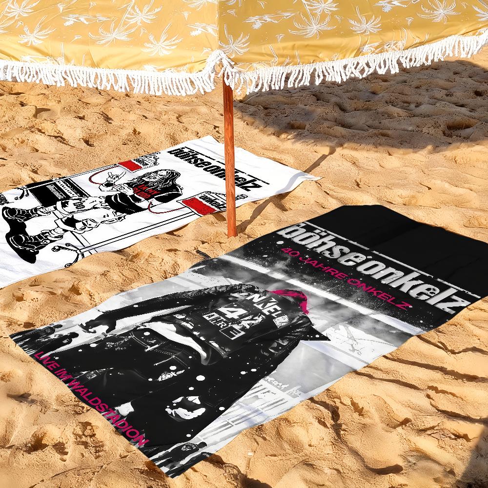 Music group B-Bohse O-Onkelz Towel Drying Bath Towel Applicable To Light Swimming Camping Yoga Beach Out
