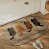 Cartoon Floor Mat Bathroom Water Absorbing Quick Drying Foot Mat Dirt Resistant and Easy To Maintain Carpet