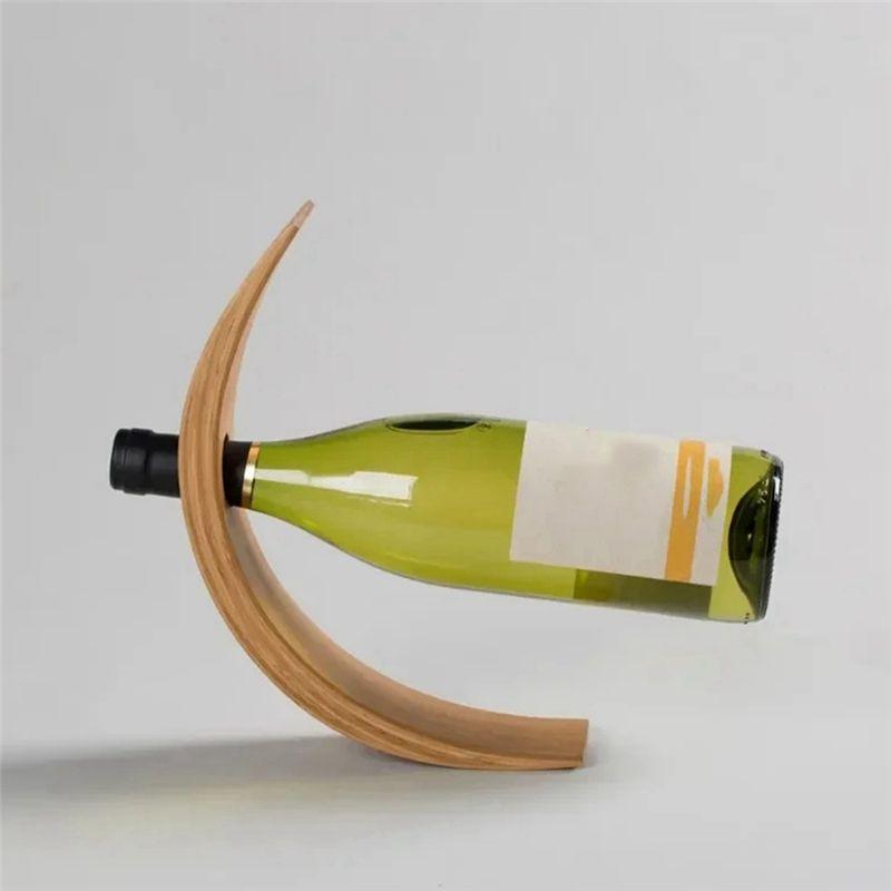 A20F-Balance Red Wine Rack Bamboo Wine Decoration Village Club Display Stand Decoration Wine Bottle Rack