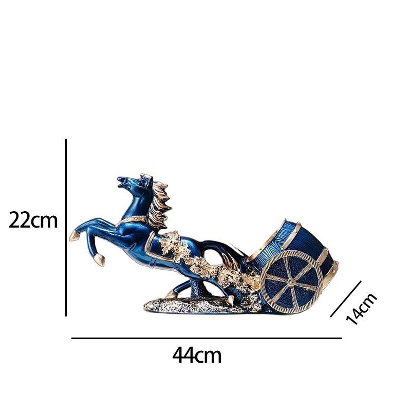 Collectibles Sculpture Chinese Luxury Carriage Wine Cabinet Decoration Creative Popular Animal Ornaments High End Wine Rack Gift