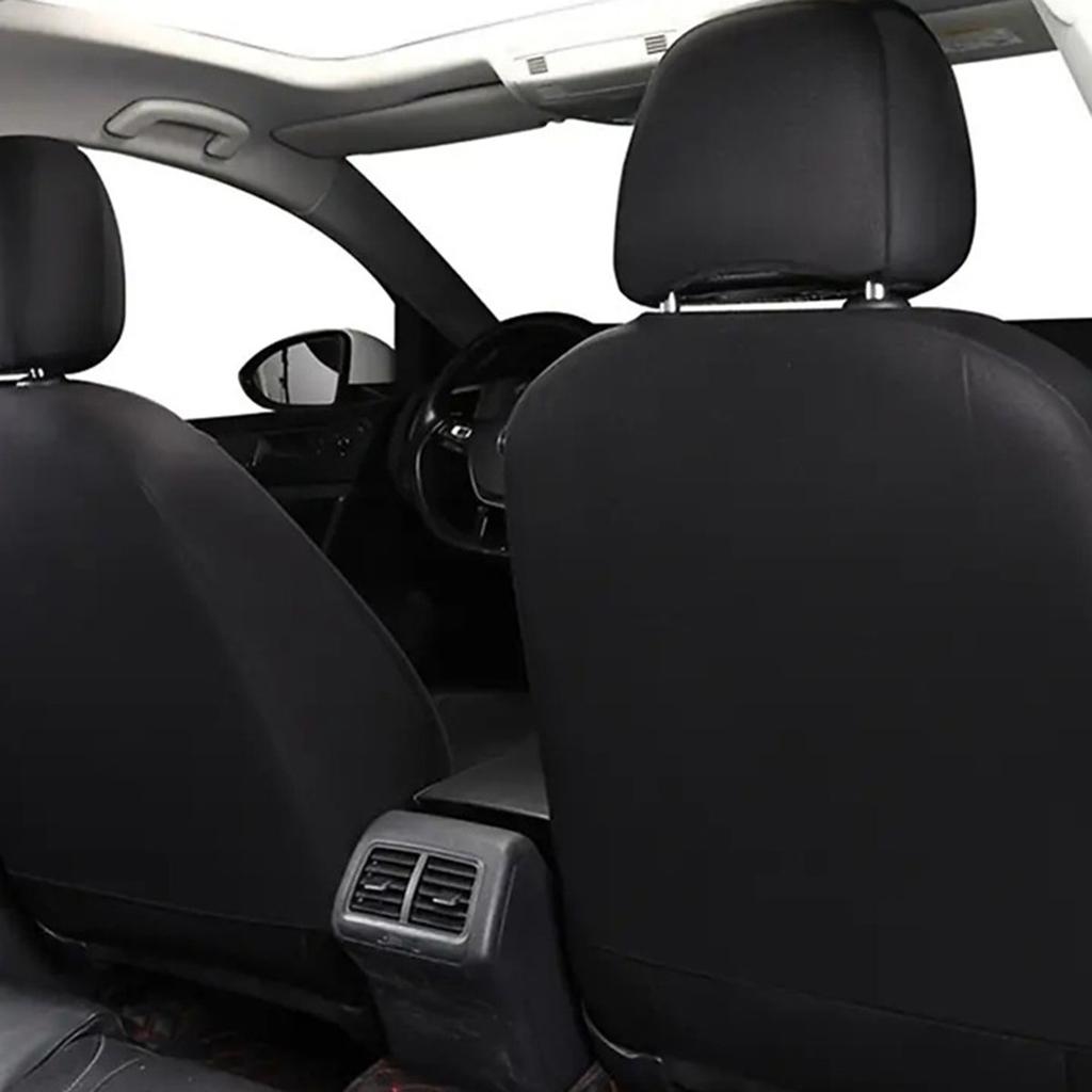 New Full Set Black Car Seat Cushion Covers Automotive Seat Protector Covers Universal Car Seat Covers Interior Accessories