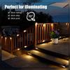 4 Solar Outdoor Deck Lights,Outdoor LED Decorative Lights,Garden Walk Lights,Outdoor Fence Lights,Outdoor Stairs, Steps