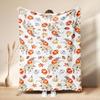 Halloween Autumn Flannel Soft Blanket for Office, Living Room, or Sofa
