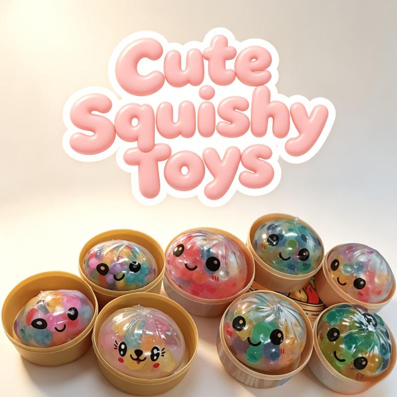 Realistic Steamed Bun Squeeze Toys, Colorful Steamed Bun Squeeze Toys Cute, Kids' Item Party Favor Stress Relief Toys
