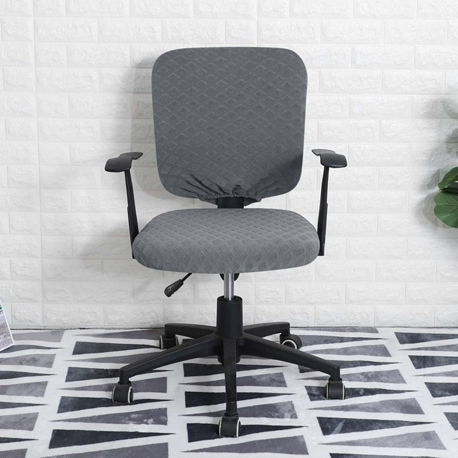 

Split Office Chair Cover Waterproof Dustproof Removable Elastic Stretch Chair Slipcovers Washable Oilproof Computer Chair Cover