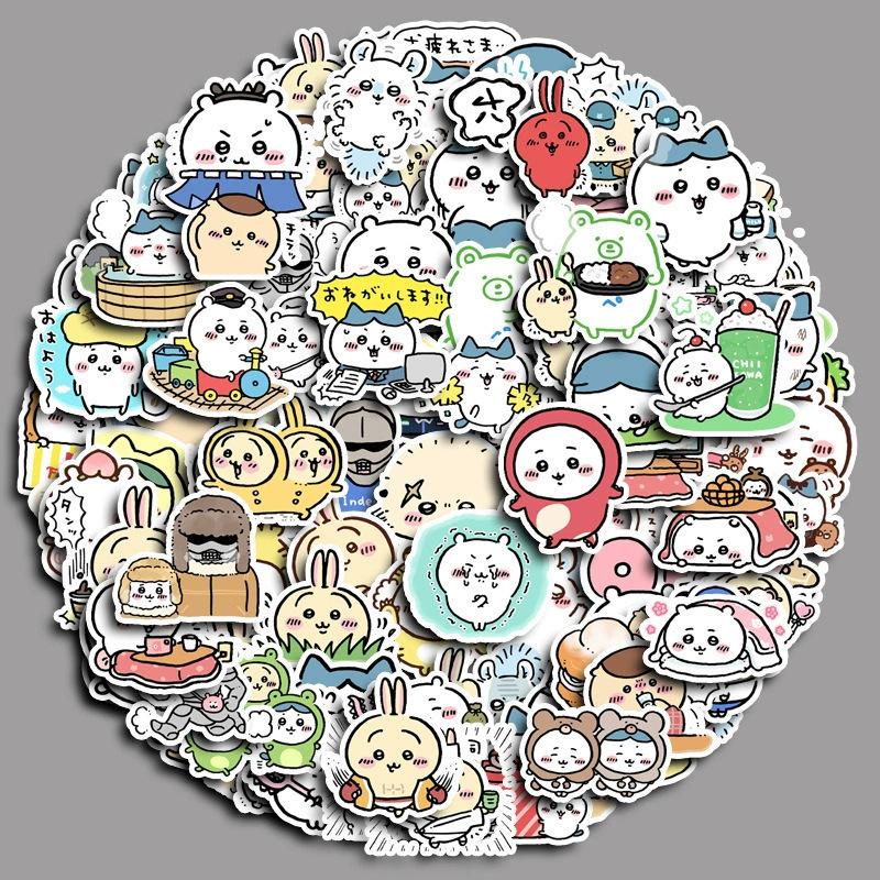 back to school anime stickers chiikawa cartoon original cute notebook decoration accessories girls holiday gifts children gifts