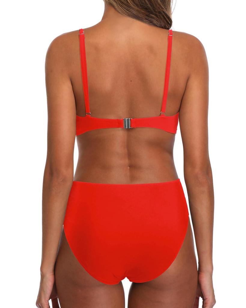 2024 European & American Sexy Hard Cup Underwire Bikini Swimsuit