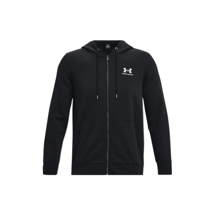 Under Armour Essential Fleece Full Zip Hoodie  Black  Men s 1373881-001