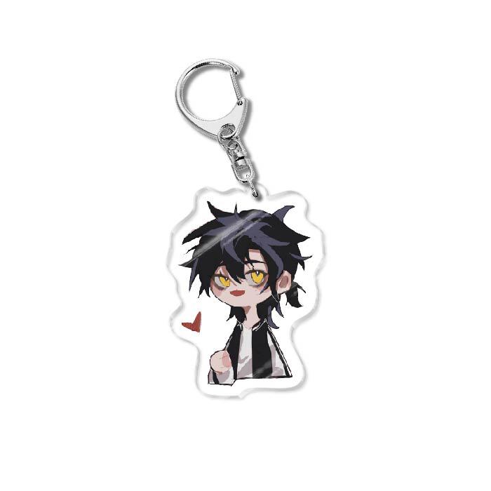 

6CM Anime Keychain Women Link Click Key for Men Charles Key Ring Bag Acrylic Car Keyring Cute Acrylic Pendant Key Cosplay Gift 6 cm