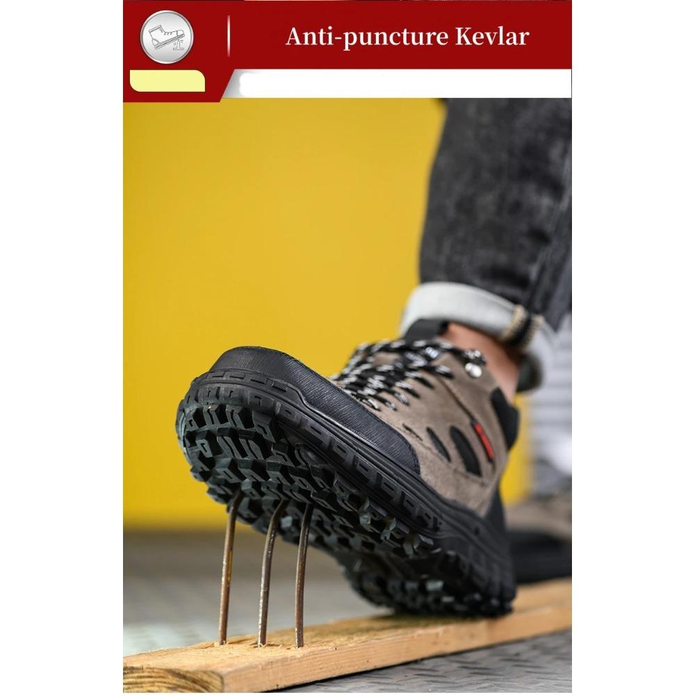 Work Safety Shoes For Men Anti-smash Anti-puncture Work Sneakers Indestructible Steel Toe Shoes Protective Safety Boots