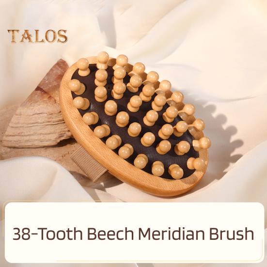 Holz Körpermassagebürste mit Handschlaufe Ergonomisch Männer Frauen Meridian Schulter Nacken Körper Anti-Cellulite Massagegerät Peelingbürste Guasha Werkzeug