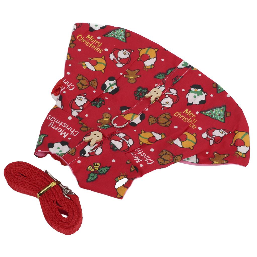 Kaninchenweste Leine Niedlich Verstellbar Atmungsaktiv Hasenkleidung mit Zugseil für Meerschweinchen IgelS