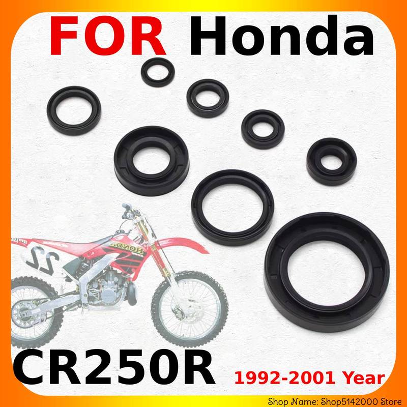 Motorcycle Engine Damper Oil Seal Kit for Honda CR250R 1992-2001 Accessories