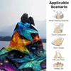 1pc Colorful Starfish Printing Lightweight Flannel Blanket, Comfortable and Warm Blanket, for Camping Sofa Bed and Couch Office, Gift