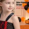 Kids Pirate Costume Dress with Tutu Skirt Skull Print Adjustable Straps and Accessory Set for Halloween Costume Party Role Play