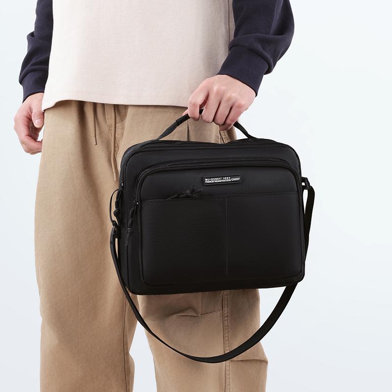 Men's Business Crossbody Shoulder Bag – Large Capacity Waterproof Sling with Multi-Pocket Design for Daily Use
