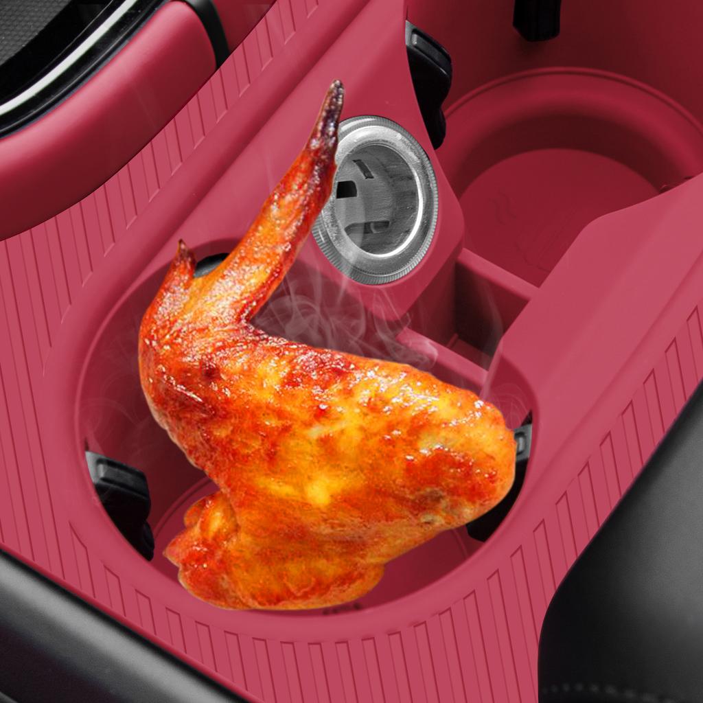 High-Grade Car Cup Holder For Porsche Cayenne Auto Central Console Water Cup Holder Insert Silicone Anti Slip Drink Organizer