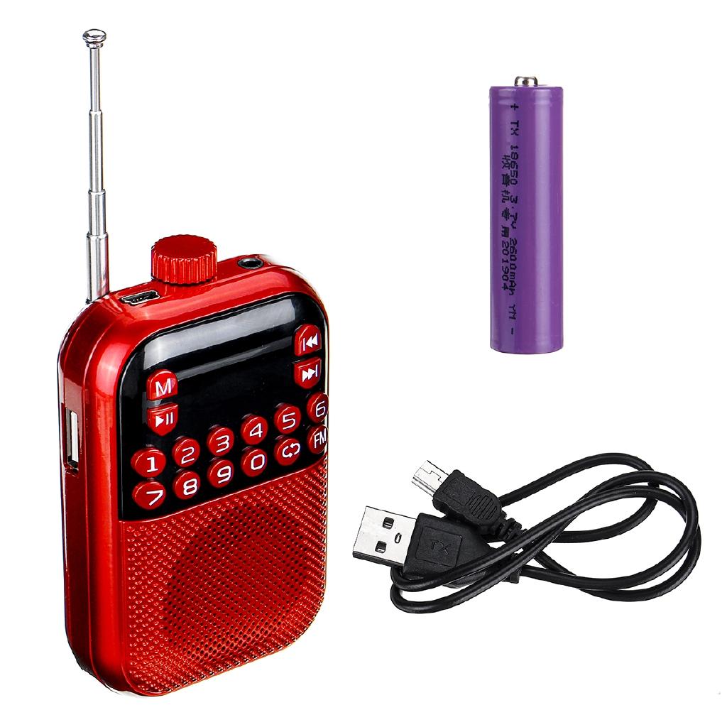 5W Channel Mini Speaker Radio-Receiver Tf-Card Fm-Radio Stereo Digital Micro Portable Power Off Memory