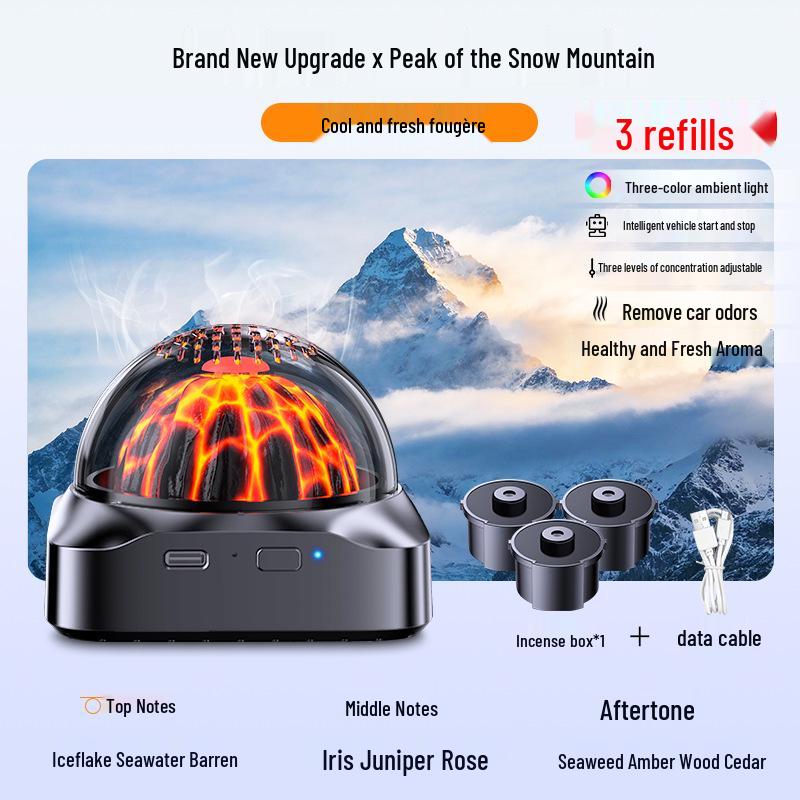 2026 Car Aroma Diffuser Volcano: Automatic High-End Long-Lasting Fragrance Deodorizer