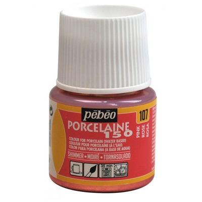 Farbe - PEBEO - Porzellan Schimmer - 45ml - Farbe rosa - Moiré-Finish