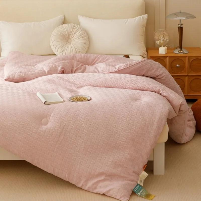 Waffle Soybean Fiber Quilt Winter Quilt Spring And Autumn Quilt Core Mattress Thickened To Keep Warm Universal In All Seasons