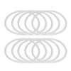 12Pcs Dreamcatcher Round Plastic Rings 18.5cm White Hoops DIY Material for Mandalas Curtain Rings Craft Gift