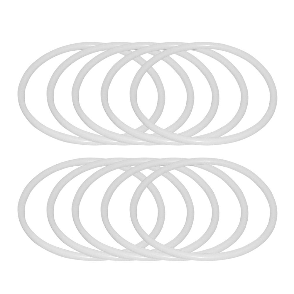 12Pcs Dreamcatcher Round Plastic Rings 18.5cm White Hoops DIY Material for Mandalas Curtain Rings Craft Gift