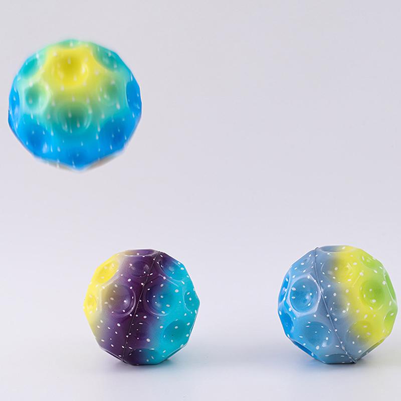 Galaxy Moon Ball Extreme High Bouncing Ball Spaceball Children Toys Pelota Saltarina Para