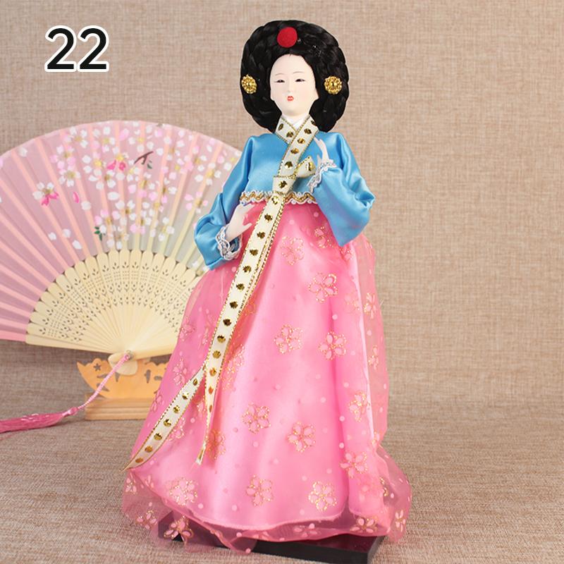 Korean Palace Hanbok Doll Ornament Princess Korean Drama Doll Toy Restaurant Home Decor Display Miniatures Desktop Ornament Gift