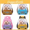 Fun Capybara Pattern Kids Backpack For Preschoolers With Breathable Nylon And Polyester Interior