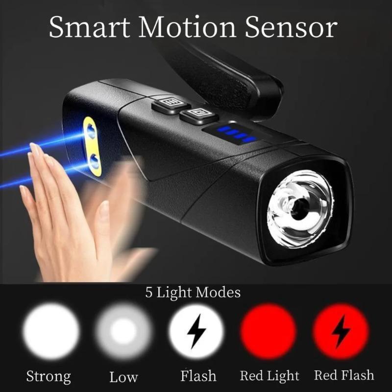 Ear Clip Headlamp 55g Ultra Lightweight Dual Light Source Heat Dissipation Power Display Focus Beam Head Mounted for Outdoor