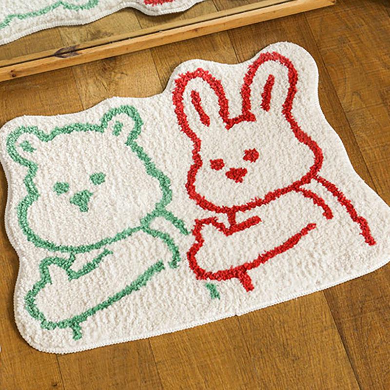 Cartoon Dog Non-Slip Bathroom Mat: Absorbent, Dirt-Resistant Rug for Bedroom, Living Room, and Bedside Use. 40x60cm