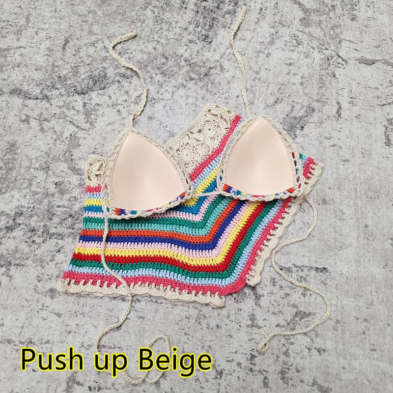 

Вязаный крючком купальник бикини ручной работы с нагрудными вкладышами - Бразильский купальник Large